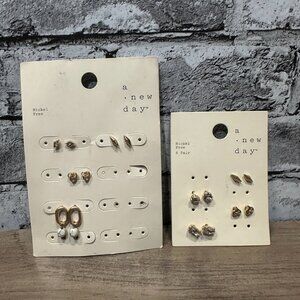 EUC A New Day Earring Set Nickel Free (8 Pairs)